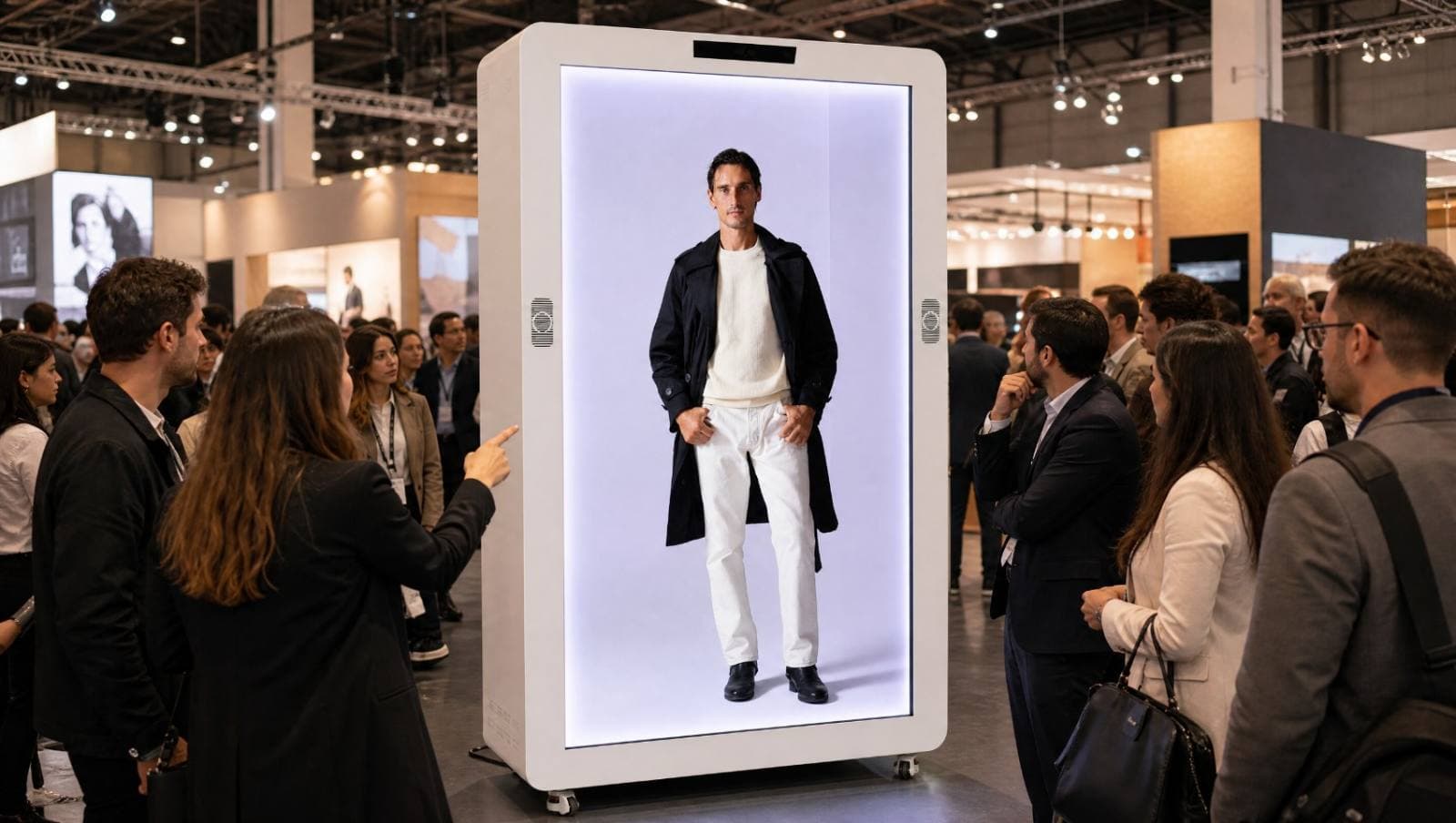 Display olografico Vis a Vis in una fiera