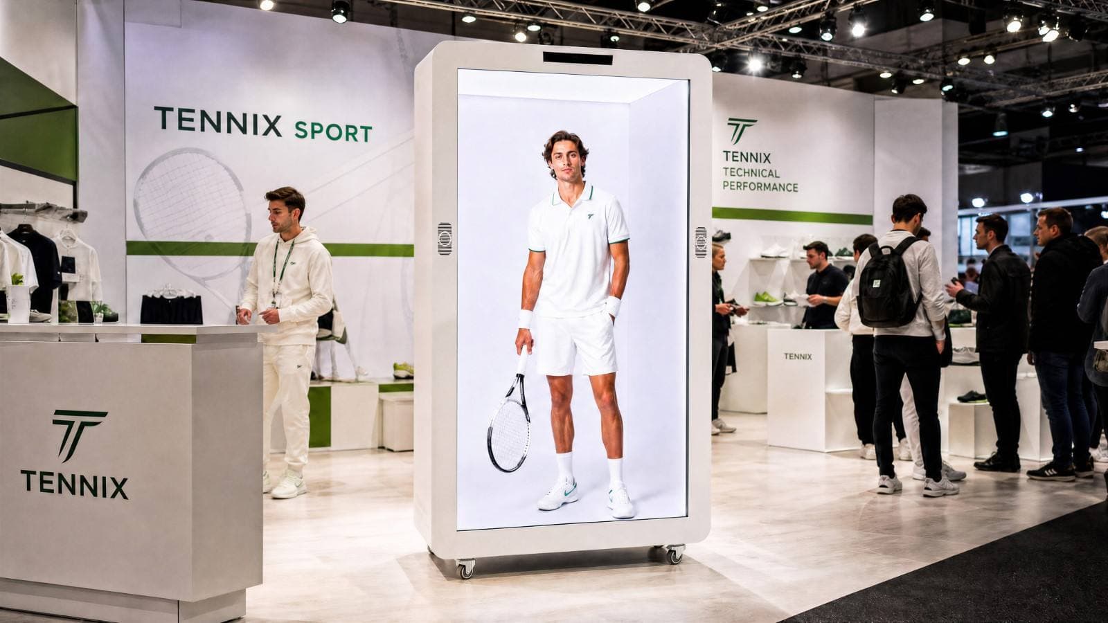 Display olografico Vis a Vis a una fiera sportiva